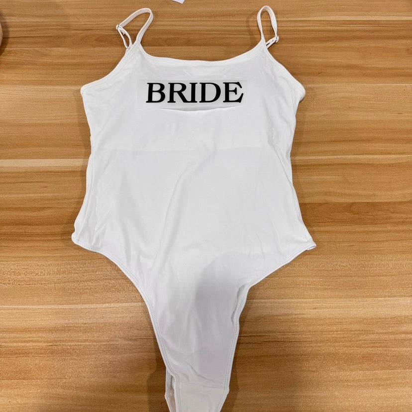 Bride Swim Bodysuit Black