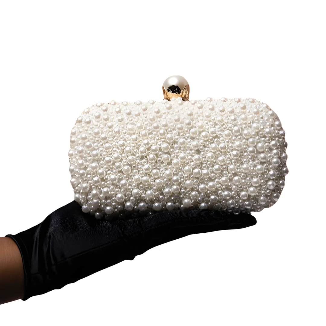 The Pearl Studded Wedding Evening Bag