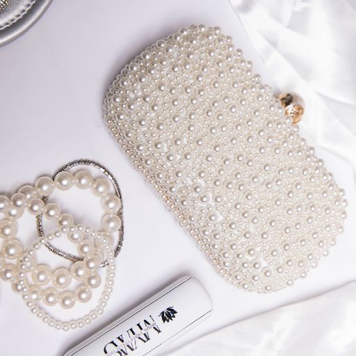 The Pearl Studded Wedding Evening Bag