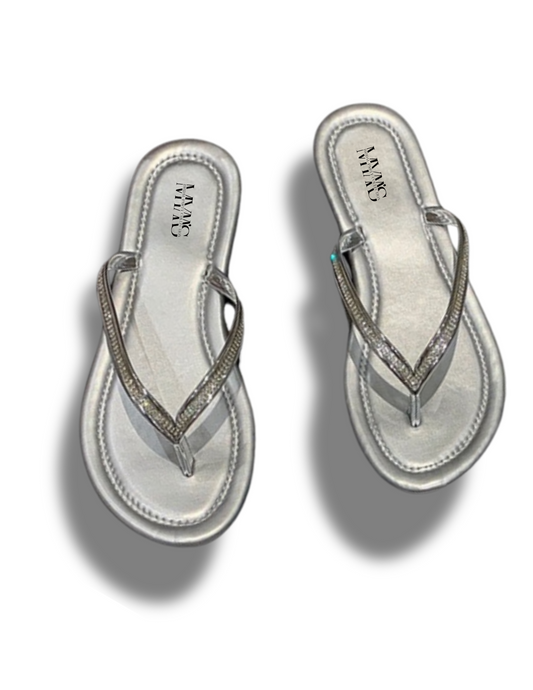 Silver Glow Bridal Sandals