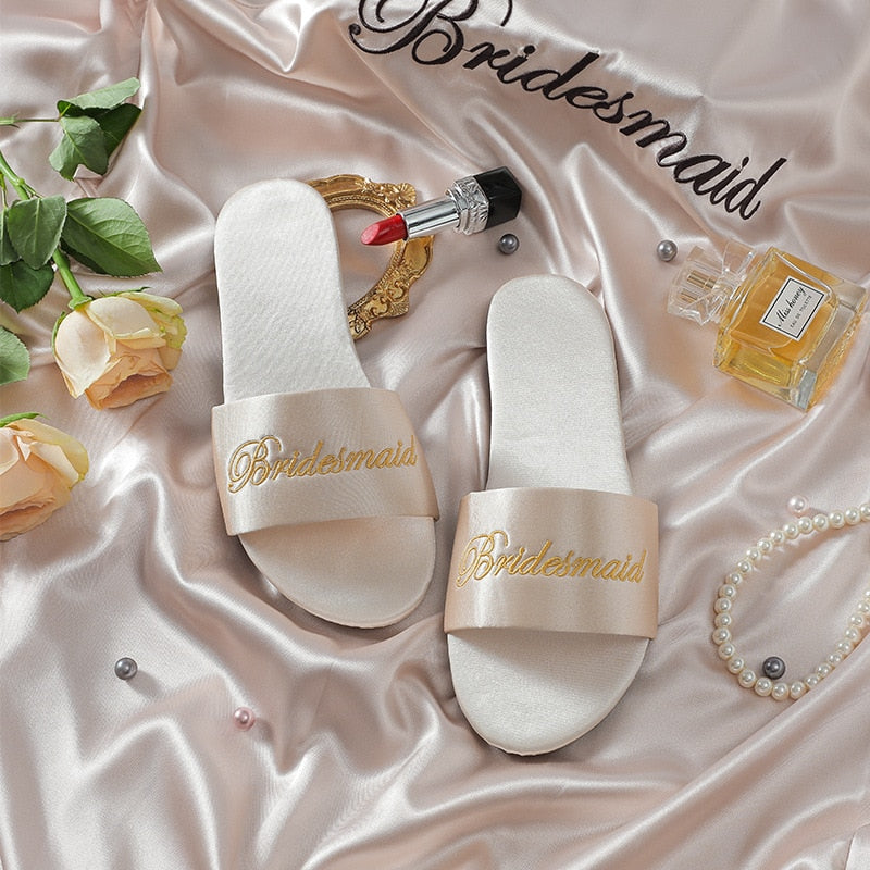 Wedding Satin Slippers™ - M.Y.A.A.'S Bridal Party Collection